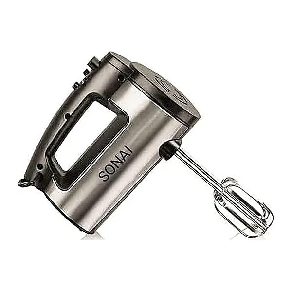 Sonai Hand Mixer, 300 Watt, 5 Speeds and Turbo Function, Black Silver   SH M790