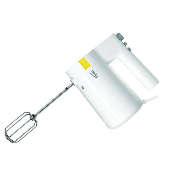 Beko Glow Hand Mixer with Attachments, 425W, White   HMM 62404 W