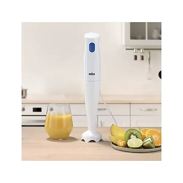Braun Hand Blender with Beaker, 600ml, 450 Watt, White   MQ10.000PWH