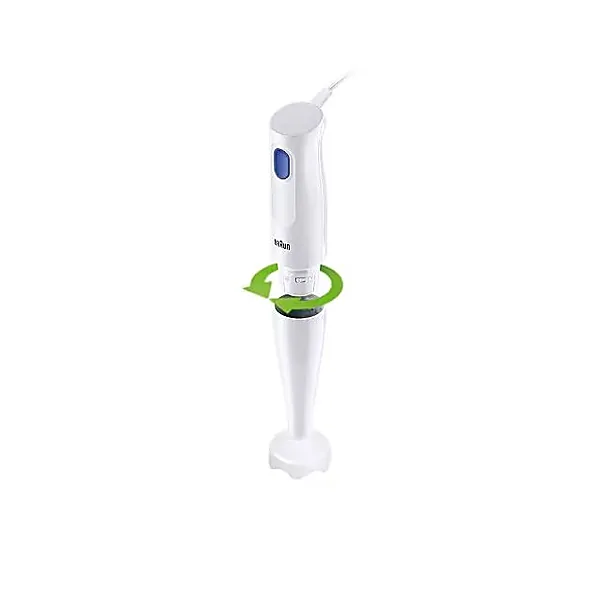 Braun Hand Blender with Beaker, 600ml, 450 Watt, White   MQ10.000PWH