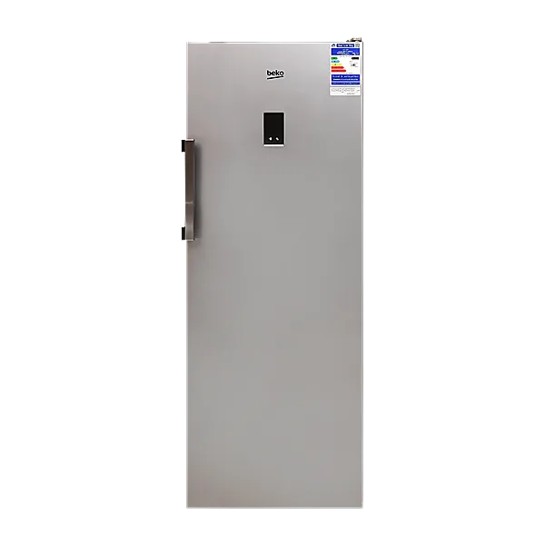 Beko Upright Freezer   260 L Net   No Frost   7 Drawers   Digital   59.7 cm Width   Silver   B3RFNE294X