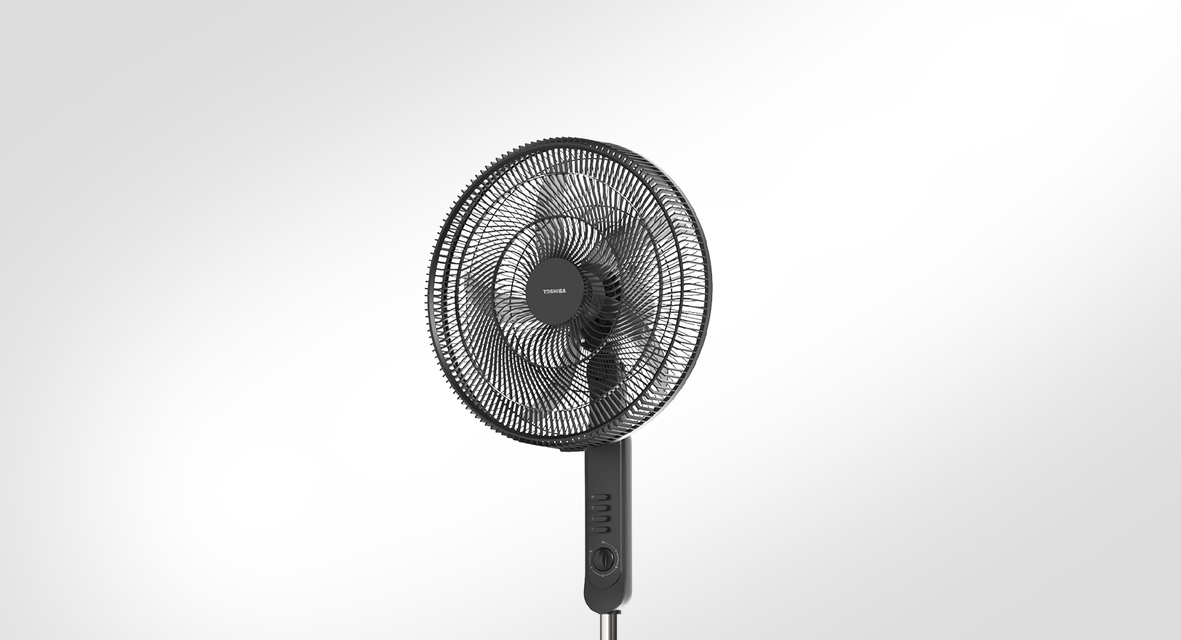 Toshiba Stand Fan – 18 Inch – 5 Blades – Black