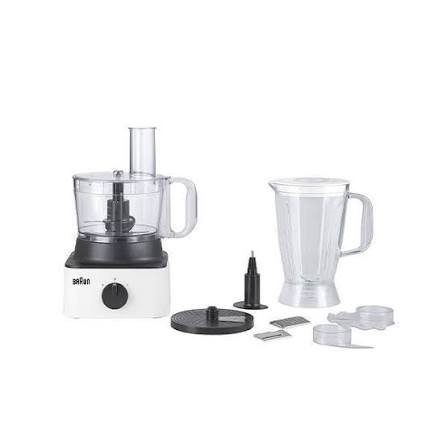 Braun Food Processor – 750W – White – Raya Warranty
