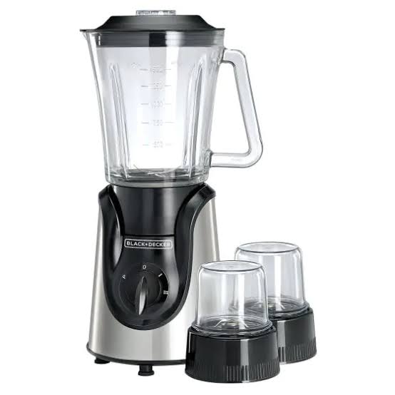 Black & White Blender – 2 Grinding Mills – Shatter Resistant Jar