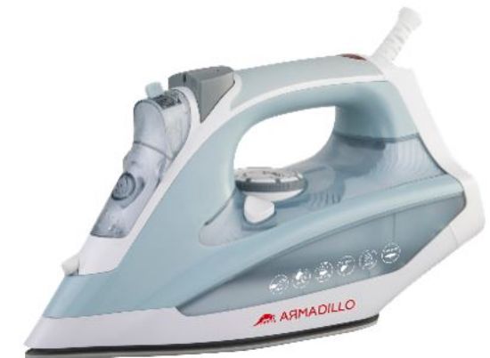 Armadillo Steam Iron – 2200W – Ceramic Soleplate – Grey