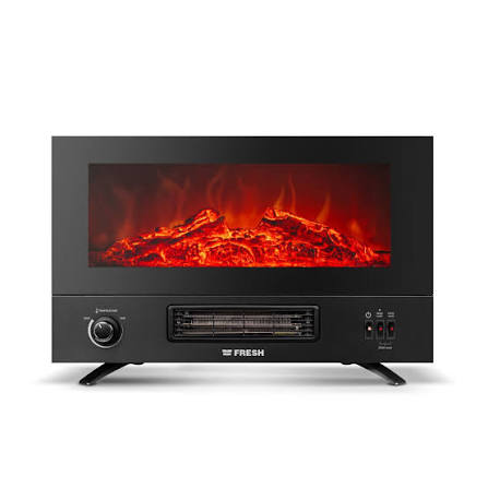 Fresh Fire TV Electric Heater – 2000W – Matte Black