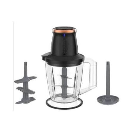 Black Meat Chopper – 800W – 3L – Shatter Resistant Bowl – 2 Speeds – Garlic Peeler