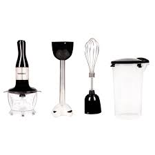 Black & White Hand Blender Set – 5 in 1 – 1200W – With Chopper