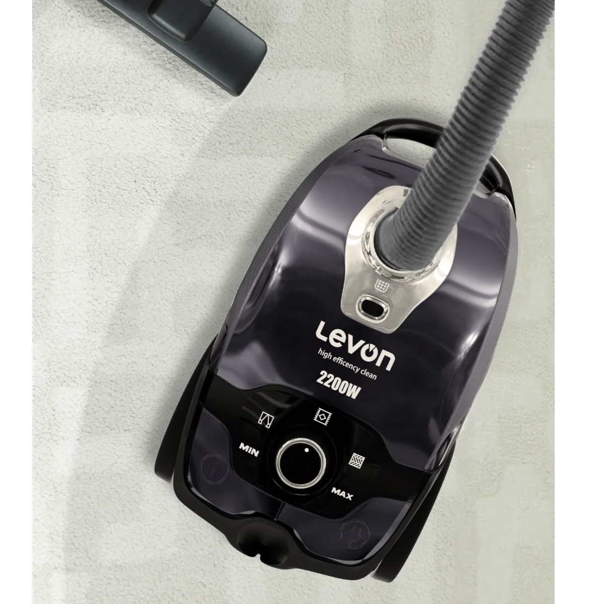 Livon Vacuum Cleaner, 2200 Watt, Dust Bag, Dark Blue