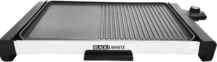 Black & White Electric Grill – Black – Without Lid
