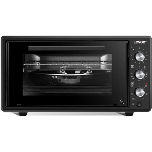 Livon Electric Oven 45 Litres Black Double Grill and Double Glass Fan