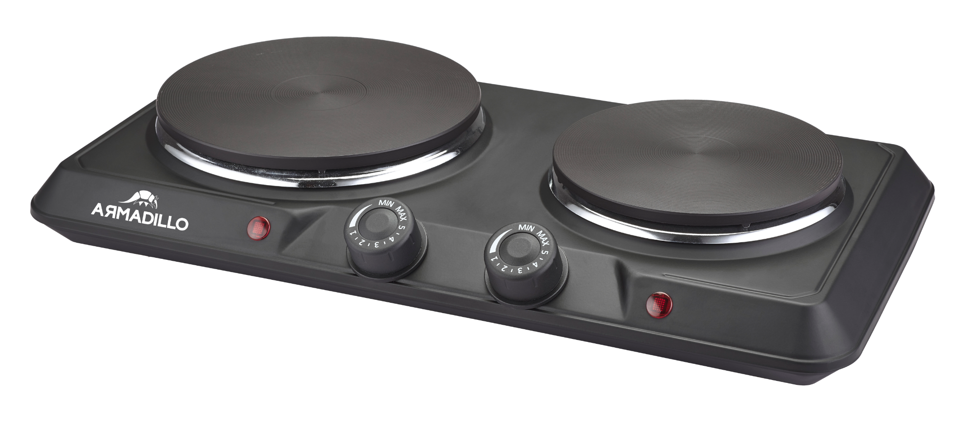 Armadillo Double Hot Plate – 1900–2250W – Black