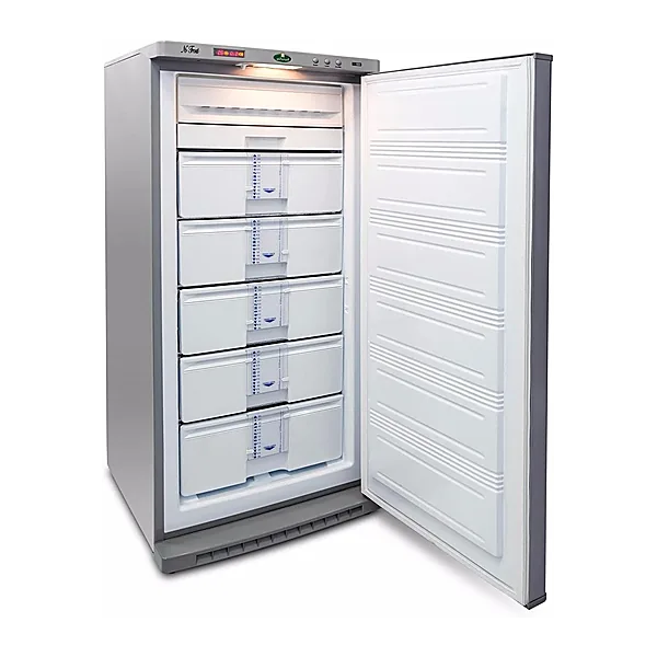 Kiriazi e230n5 3 digital freezer 5 drawers  8 feet, silver