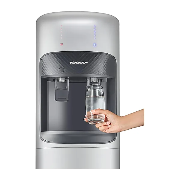 Koldair Water Dispenser Top Load Freestanding, Two Taps Hot And Cold, Type A, Silver