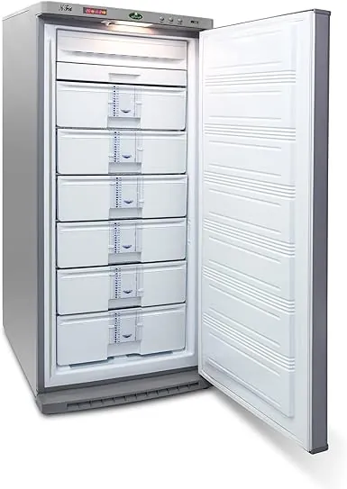 Kiriazi E250N 6 3 Digital Freezer 6 Drawers 12 Feet, silver