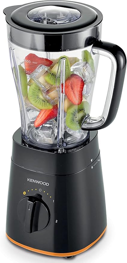 Kenwood Blender Smoothie Maker With Grinder Mill, Ice Crush Function, 2 L, 500 Watts, BLP15.150BK Black   International Warranty