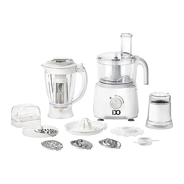 IDO Food Processor FP1000 WH   1000W   25 Functions   White   2 Years Warranty