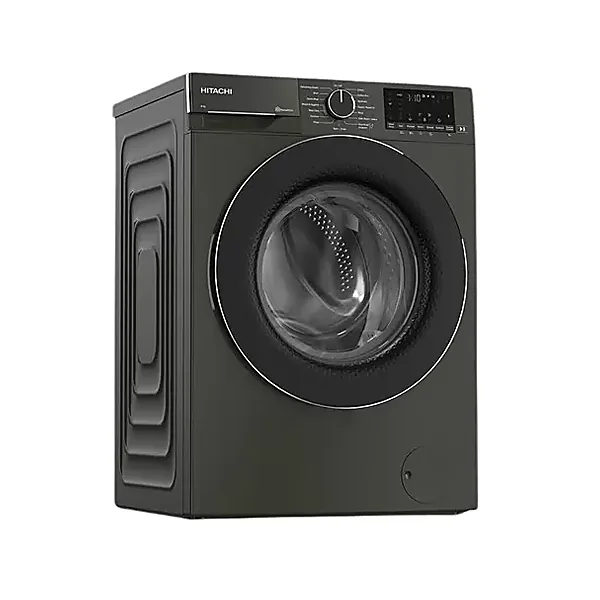 HITACHI Washing Machine 8 kg 1400 rpm Inverter with Steam Gray BD 80YFVEM