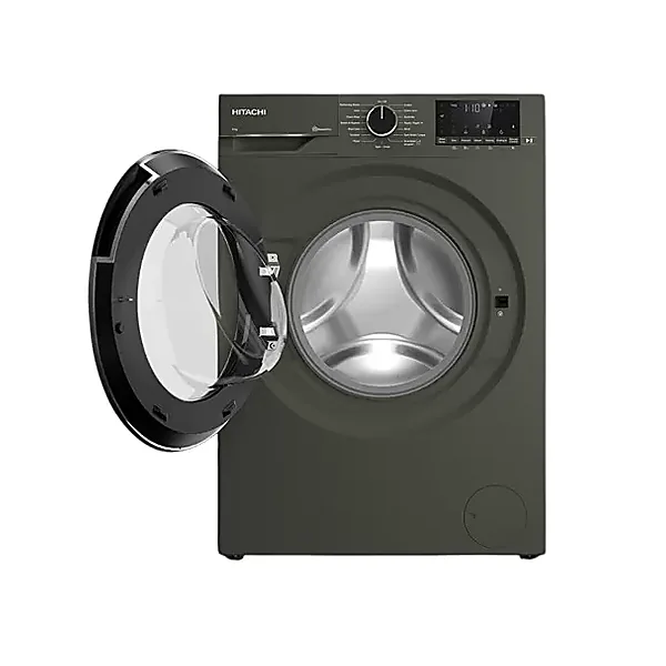 HITACHI Washing Machine 8 kg 1400 rpm Inverter with Steam Gray BD 80YFVEM