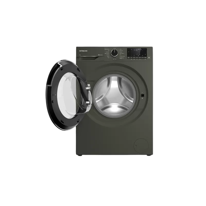 HITACHI Washing Machine 8 kg 1400 rpm Inverter with Steam Gray BD 80YFVEM