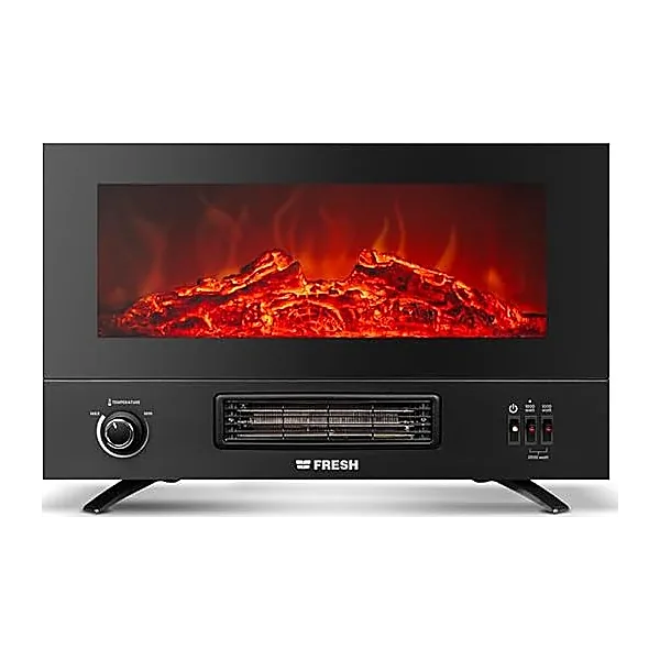Fresh Electric Heater 2000 Watts Black Matt TV