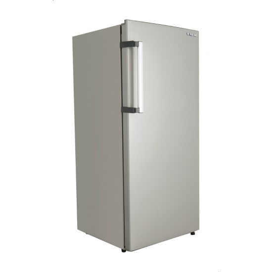 Fresh fnu l250s upright freezer, no frost   5 drawers, silver