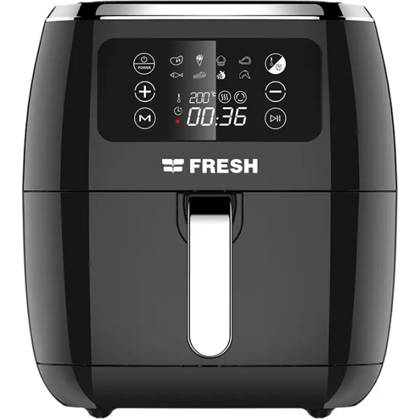 Ariete Air fryer 4626, 6L capacity, 2.5kg cooking capacity, 8 preset programs, Temperature up to 200°, Transparent basket for cooking control, 1300 W, Black (by De'longhi Group)
