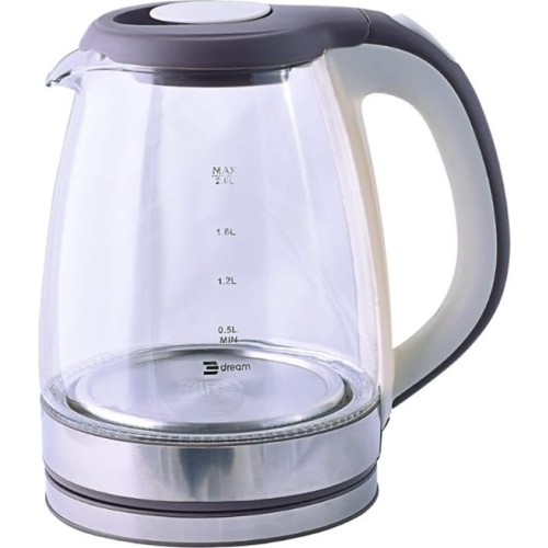 Dream Kettle Electricity 2.2 Liter 1500 Watt Glass 4855