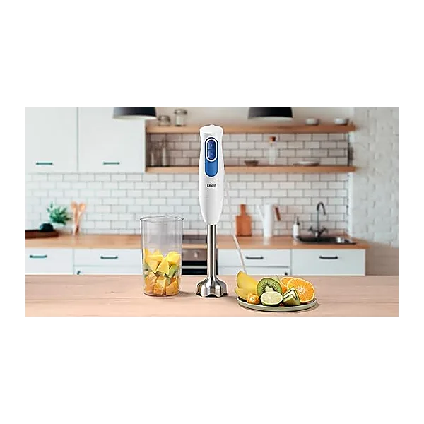 Braun MultiQuick Hand Blender with Easy 2 Speed Control and 600ml BPA Free Beaker – MQ20001MWH