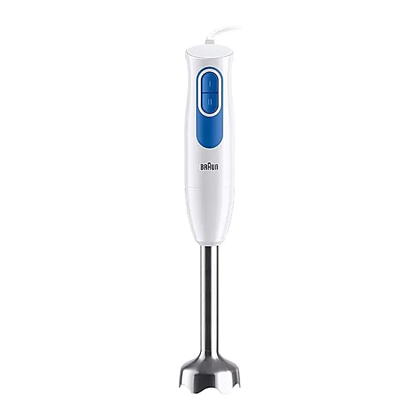 Braun MultiQuick 2 MQ20236MWH hand blender with EasyTwist system, mixer for sauces and smoothies, 2 speeds, chopper with 500 ml and whisk, 600 W, white