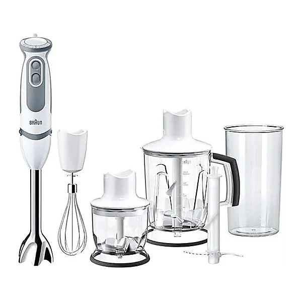Braun MQ 5245   MultiQuick 5 Vario Hand Blender With Attachments   1000 Watt   White