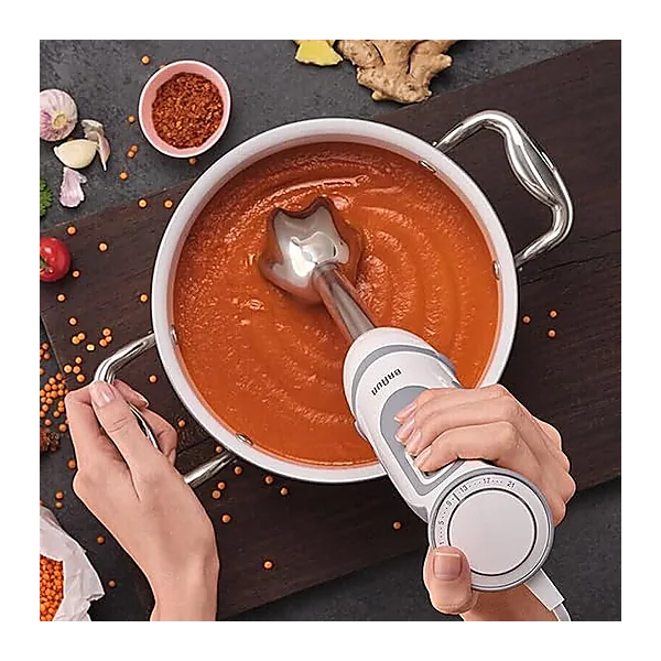Braun MQ 5245   MultiQuick 5 Vario Hand Blender With Attachments   1000 Watt   White