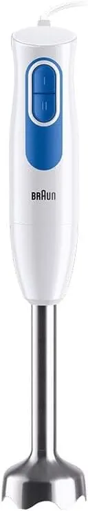 Braun MultiQuick 2 MQ20236MWH hand blender with EasyTwist system, mixer for sauces and smoothies, 2 speeds, chopper with 500 ml and whisk, 600 W, white